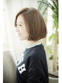 ひし形ショート ベージュ系カラー 大人ボブ【モテナ 豊田 浄水】