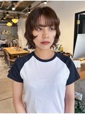 <sayaca>顔まわりレイヤー ボブパーマ ショートパーマ ボブ