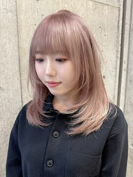 サンク 原宿 表参道(cinq) ミルクティーベージュカラーミルクティーブラウンピンクベージュ