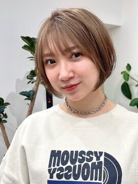 セイドット フクオカ(Say.FUKUOKA) 【Say.福岡】丸みショート×アッシュベージュ×ケアブリーチ