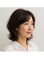 スープレックス ヘアーデザイン(SOUPREX HAIR DESIGN)&nbsp;ミセスミディアムボブ　20代 30代 40代 50代 60代