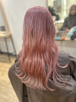 リュンヌ 門前仲町(lune) ロングショートワンカールパーマカーキグレージュ前髪門前仲町