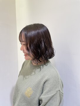 アピッシュ 国分寺(apish) コテ巻き風ボブパーマ