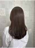内巻きオリーブブラウン