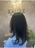 ミディアムレイヤースタイル