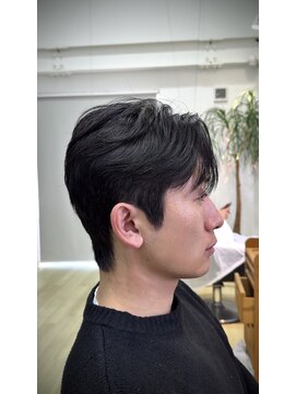 リンク(link) ダウンパーマ×センターパート