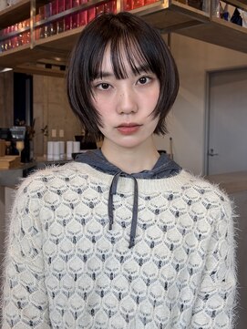 イミ(imi) 大人ボブ/ストレート/グレージュカラー/前髪/髪質改善[登戸]