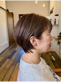 後頭部ふんわり丸みショート