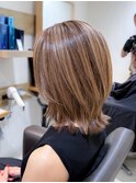【藤沢】白髪ぼかし細めハイライト30代40代50代