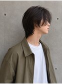 マンバンヘアフェザーパーマフェードカットシャドウパーマメンズ
