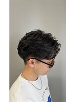アガタヘアー 西風新都店(AGATA hair)&nbsp;強め毛流れパーマ×メンズショート