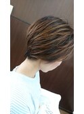 ネープレスショート×ハイライト/大人◎20代30代40代50代
