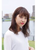 【adorable】大人ガーリー♪厚めフルバング×ゆるウエーブミディ