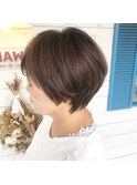 白髪染めハイライト 40代 50代 60代 ショート