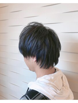 ヘアーデザイン イーエックスターバン(Hair Design ex Turban) アッシュ×ブルー