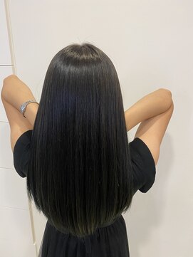 あくら 三宮(A cura) 髪質改善【スタンダード】＋カラー＋カット　白髪染めも可能