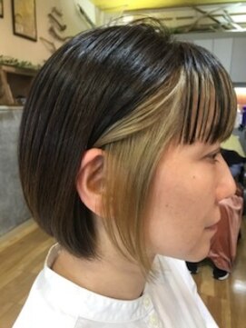 ヘアーフェロー HAIR fellow フレーミングインナーカラー 大人かわいい 小顔丸みくびれひし形