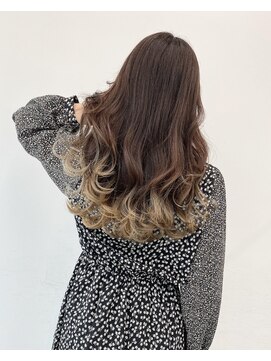 アライブ キチジョウジ(ALIVE Kichijoji) 【ALIVE吉祥寺】ミルクティーベージュグラデーション裾カラー