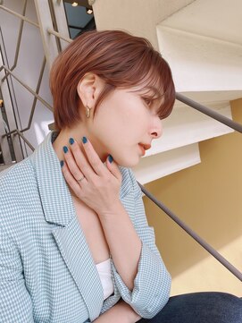 ロンド ストラーダ 心斎橋(Lond strada) ショート×ハイライト白髪ぼかし×シルキーベージュ[心斎橋]