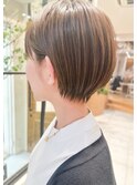 大人可愛い20代30代40代小顔ウルフレイヤーボブ丸みショートボブ
