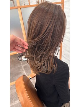 ジーナ 船橋(Zina) 髪質改善＊ロングレイヤーグレーベージュ＊美髪【Zina船橋】