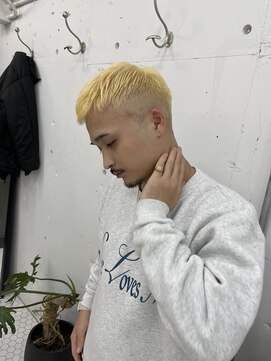 ウェルネス(Wellness) マッシュパーマウルフ波巻きハイライト77