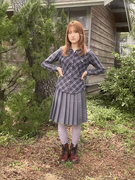 ノルン バイ シェリッシュ(Norn by sheriche) レイヤーカット/オレンジベージュ/ブリーチカラー＾