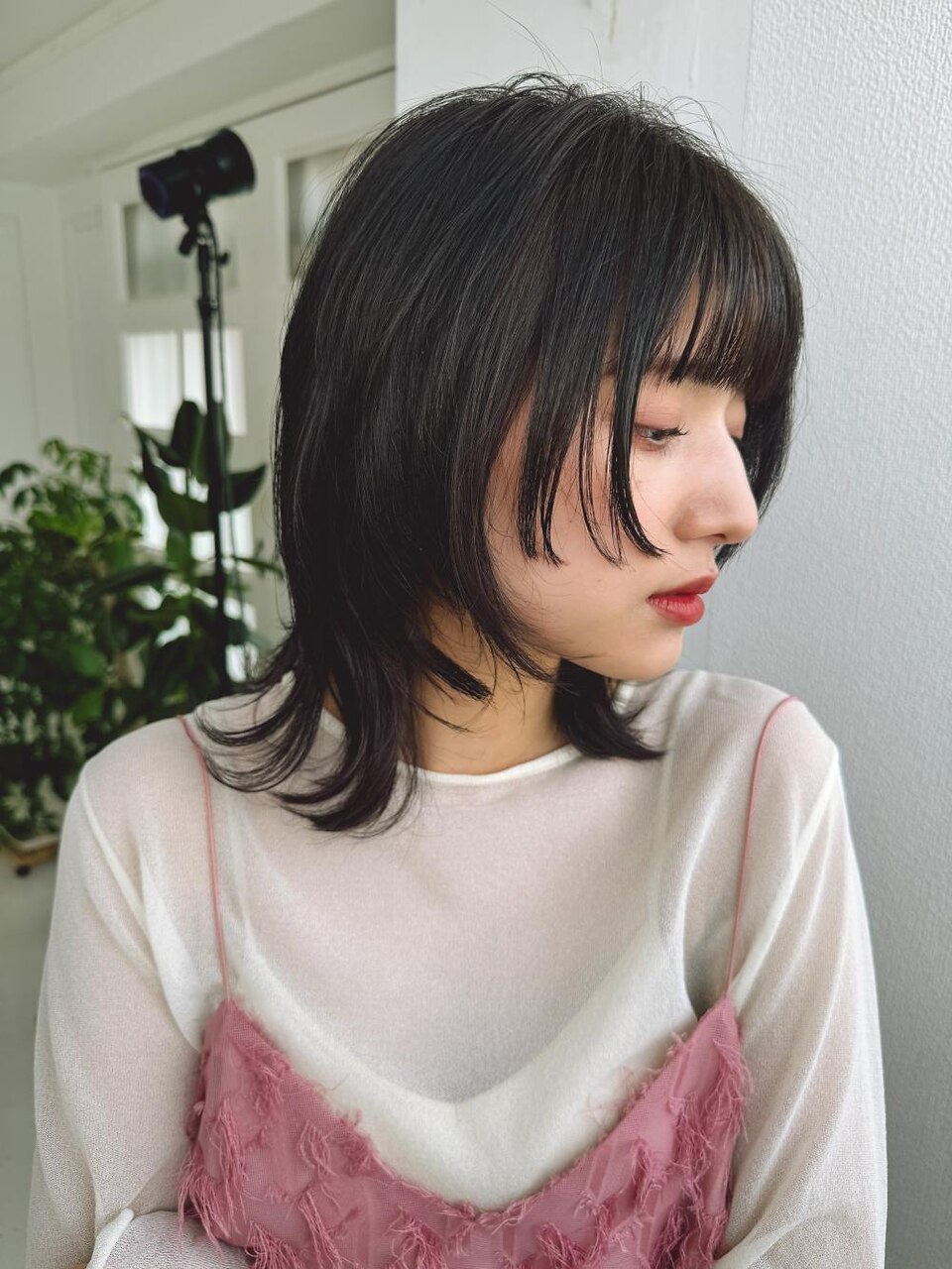 阿形】姫カット×ウルフカット ミディアムレイヤーカット：L212981432