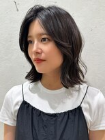 ロンドプランタン 恵比寿(Lond Printemps) ボブのくびれヘア×かきあげ前髪×グレージュカラー