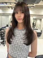 サイン 表参道(SIGN)&nbsp;韓国ヘアグレージュカラーブリーチ無し髪質改善イヤリングカラー