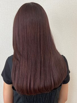 オズ 安積店(OZ) ダブルカラー外ハネボブインナーカラーハイライトケアブリーチ