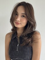 エヌ トーキョー(enu TOKYO) レイヤーカット　ハイライト　グレージュ