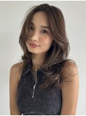 レイヤーカット ハイライト グレージュ