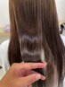 【地肌と髪を守る】髪質感改善カラー＋カット＋リセッター　￥14000