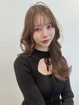 ユーフォリア 新宿通り(Euphoria) くびレイヤーエモージュアッシュブラウンベージュ韓国スタイル