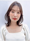 ナチュラルカールこなれミディ艶感似合わせカット大人可愛い