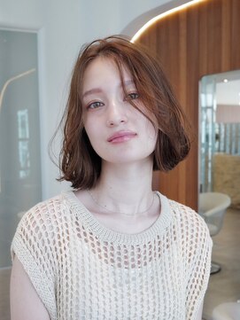 イルハバナ 渋谷(ill HAVANA) 前髪　こなれミディ　イメチェン　髪質改善　ナチュラルボブ