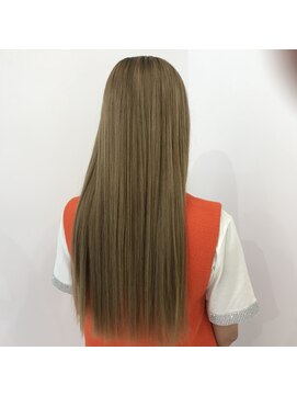 マルフェ 天王寺(marfe) ミルクティーベージュハイトーンケアブリーチ透明感カラー