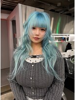 レコ 渋谷(LECO) スーパーロングハイトーンアイスブルーカラー