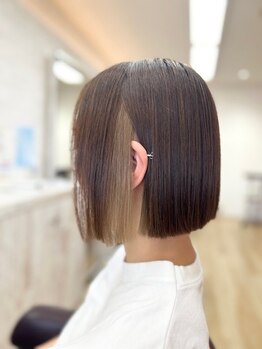 マミーコー 大野店(Mammy Co.)の写真/周りと差をつけたいあなたにオススメ！毛先まで潤いたっぷりのダメージレスカラーで理想の髪色を叶えます♪