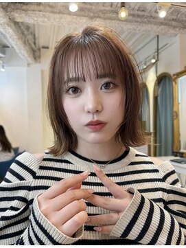 ロンドアベニール 北千住(Lond avenir) ミニウルフレイヤーカット顔周り前髪韓国ショートボブ/北千住
