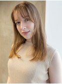 《CODE.LINE》海外風大人レイヤーストレートミディ