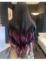 ヘアーアンドカラー ルジャルダン 葛西店(le jardin) 超ロングのピンクラベンダーグラデーションカラー