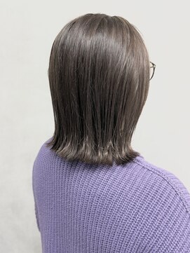 メグロ 相模大野(MEGURO) 白髪ぼかしハイライトカラー/くびれヘアアプリコットオレンジ208