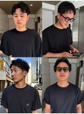 men's/スパイキーショートメンズショート,アップバング,刈り上げ