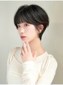 前下がりショート・ボブ/絶壁解消/前髪あり/40代/30代/内巻き