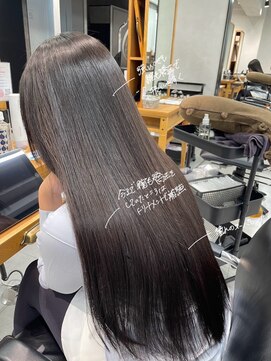 髪質改善/横須賀髪質改善/美髪/ブリーチなしカラー/縮毛矯正