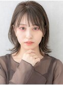 20代30代40代似合わせくびれボブ/レイヤーボブ/透明感グレージュ