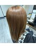 髪質改善フルカラー+シルクトリートメント+炭酸泉+顔周りカット¥11110