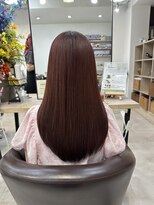 ベルム(Belme)&nbsp;ピンクベージュ ワインカラー 髪質改善トリートメント 絹髪